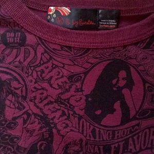 Burton Snowboard brand Shirt long sleeve Large Psychedelic designs